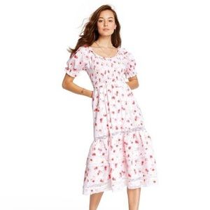 Love Shack FancyXTarget Smocked Puff Sleeve Dress